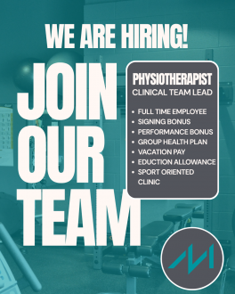 Full Time Physiotherapist - Busy Sport Clinic - Clinical Team Lead Role